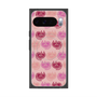 プレミアムスクエアケース with Pixelsnap［ ELLE - Cat Pattern - ピンク ］