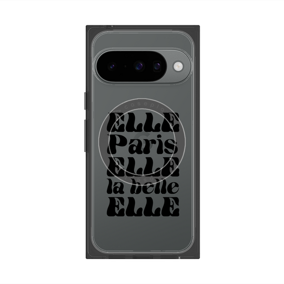 プレミアムスクエアケース with Pixelsnap［ ELLE - ELLE Paris ］
