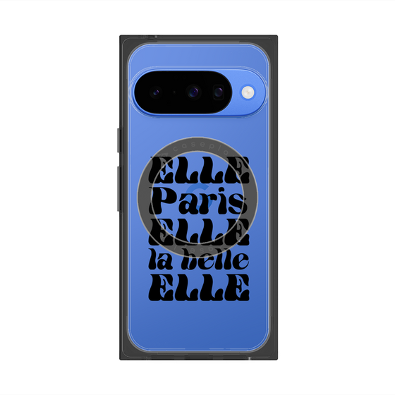 プレミアムスクエアケース with Pixelsnap［ ELLE - ELLE Paris ］