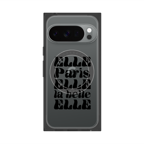 プレミアムスクエアケース with Pixelsnap［ ELLE - ELLE Paris ］