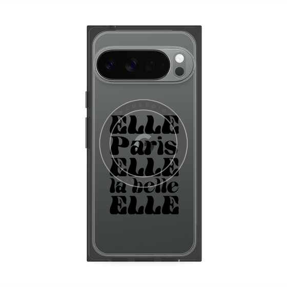 プレミアムスクエアケース with Pixelsnap［ ELLE - ELLE Paris ］