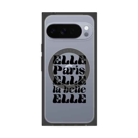 プレミアムスクエアケース with Pixelsnap［ ELLE - ELLE Paris ］