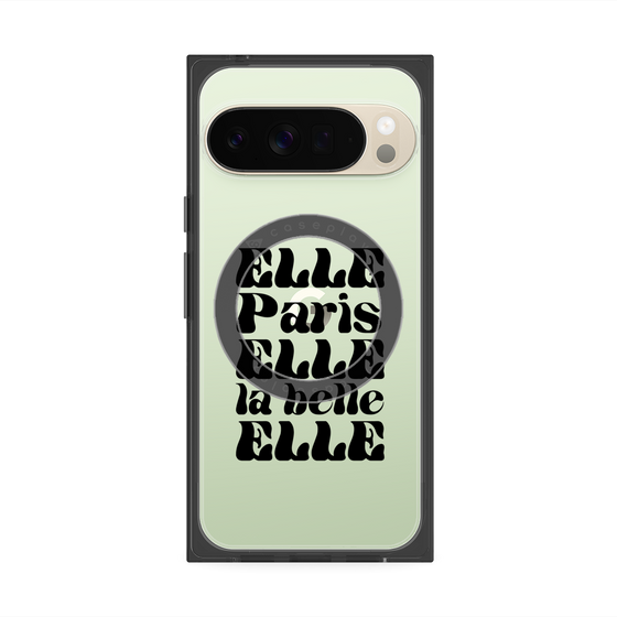 プレミアムスクエアケース with Pixelsnap［ ELLE - ELLE Paris ］
