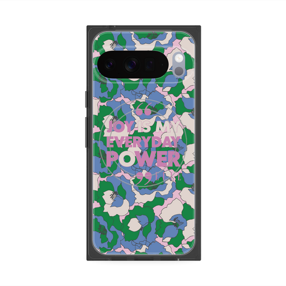 プレミアムスクエアケース with Pixelsnap［ ELLE - Joy is my everyday power ］