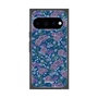 プレミアムスクエアケース with Pixelsnap［ 日比谷花壇 - FloralSymphony - ネイビー ］
