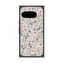 プレミアムスクエアケース with Pixelsnap［ 日比谷花壇 - FloralSymphony - ベージュ ］
