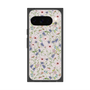プレミアムスクエアケース with Pixelsnap［ 日比谷花壇 - FloralSymphony - ベージュ ］