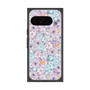プレミアムスクエアケース with Pixelsnap［ 日比谷花壇 - HarmonyinBloom - パープル ］