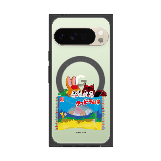 プレミアムスクエアケース with Pixelsnap［ クッピーラムネ -drawing3 ］