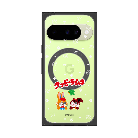 プレミアムスクエアケース with Pixelsnap［ クッピーラムネ - 寝ころぶ ］