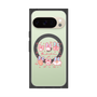 プレミアムスクエアケース with Pixelsnap［ もくもくちゃん - リボン ］