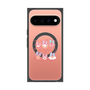 プレミアムスクエアケース with Pixelsnap［ もくもくちゃん - リボン ］