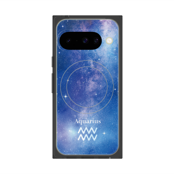 プレミアムスクエアケース with Pixelsnap［ STARRY SIGNS - オリジナル - Aquarius ］