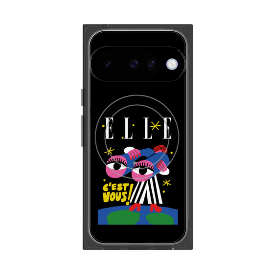 プレミアムスクエアケース with Pixelsnap［ ELLE - 80 YEARS - CACHETEJACK ］