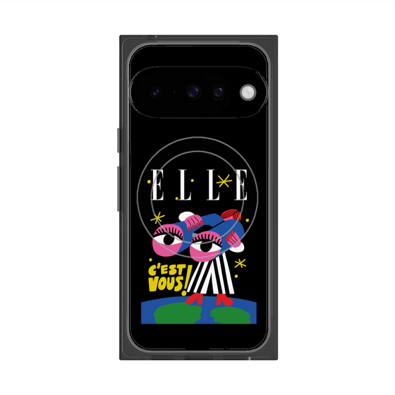 プレミアムスクエアケース with Pixelsnap［ ELLE - 80 YEARS - CACHETEJACK ］