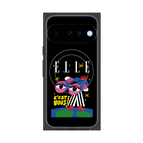 プレミアムスクエアケース with Pixelsnap［ ELLE - 80 YEARS - CACHETEJACK ］