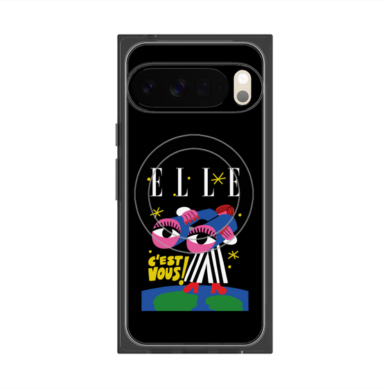 プレミアムスクエアケース with Pixelsnap［ ELLE - 80 YEARS - CACHETEJACK ］