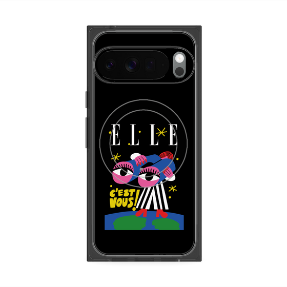 プレミアムスクエアケース with Pixelsnap［ ELLE - 80 YEARS - CACHETEJACK ］