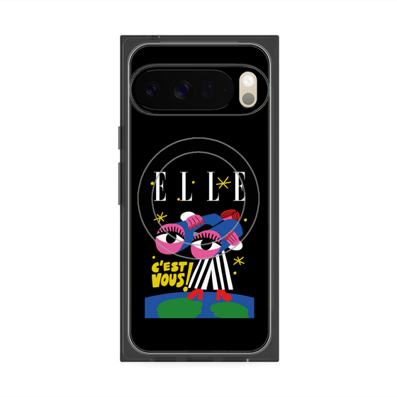 プレミアムスクエアケース with Pixelsnap［ ELLE - 80 YEARS - CACHETEJACK ］