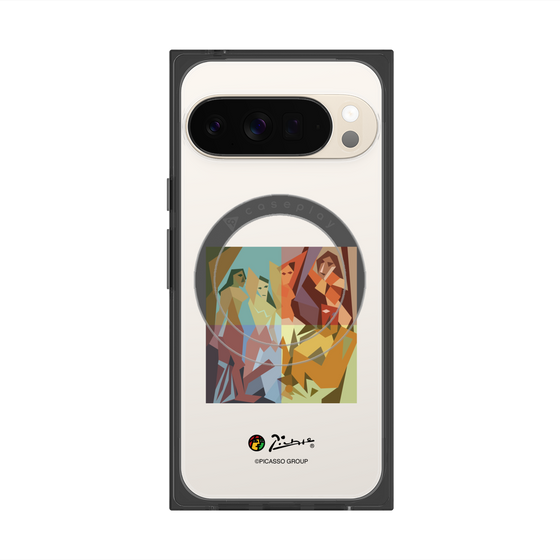 プレミアムスクエアケース with Pixelsnap［ PICASSO - Les Demoiselles d'Avignon ］