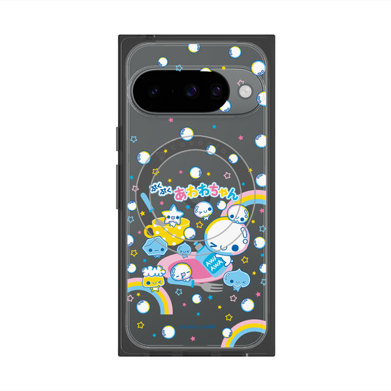 プレミアムスクエアケース with Pixelsnap［ ぷくぷくあわわちゃん - しゃぼんだま ］