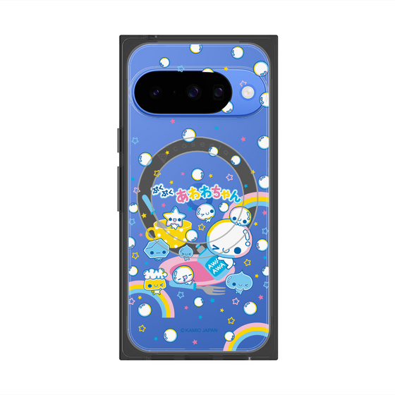 プレミアムスクエアケース with Pixelsnap［ ぷくぷくあわわちゃん - しゃぼんだま ］