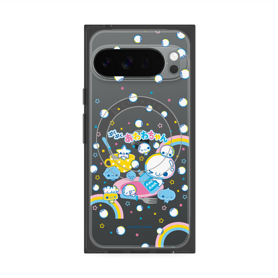 プレミアムスクエアケース with Pixelsnap［ ぷくぷくあわわちゃん - しゃぼんだま ］