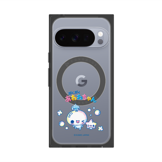 プレミアムスクエアケース with Pixelsnap［ ぷくぷくあわわちゃん - 仲良し ］