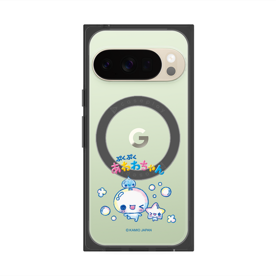 プレミアムスクエアケース with Pixelsnap［ ぷくぷくあわわちゃん - 仲良し ］