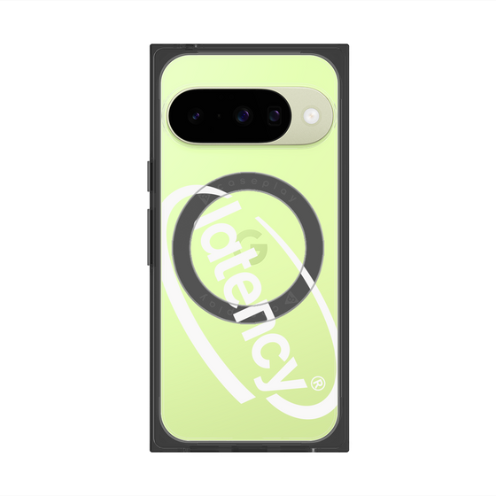 プレミアムスクエアケース with Pixelsnap［ LATENCY - Circle logo - Clear ］