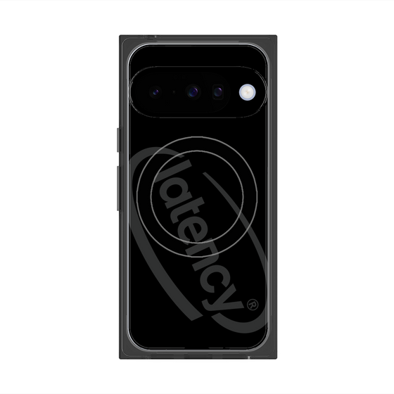 プレミアムスクエアケース with Pixelsnap［ LATENCY - Circle logo - Black ］