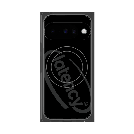 プレミアムスクエアケース with Pixelsnap［ LATENCY - Circle logo - Black ］