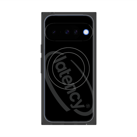 プレミアムスクエアケース with Pixelsnap［ LATENCY - Circle logo - Black ］