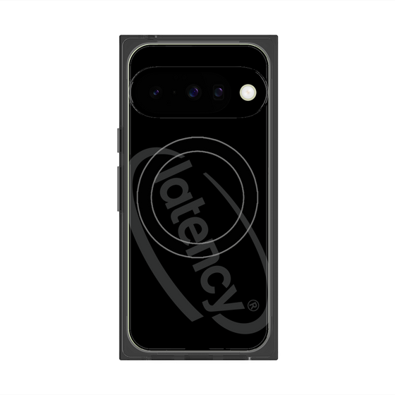 プレミアムスクエアケース with Pixelsnap［ LATENCY - Circle logo - Black ］