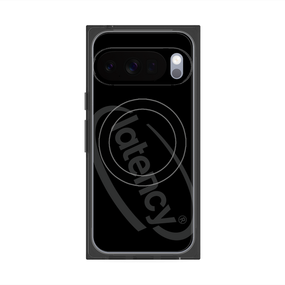 プレミアムスクエアケース with Pixelsnap［ LATENCY - Circle logo - Black ］