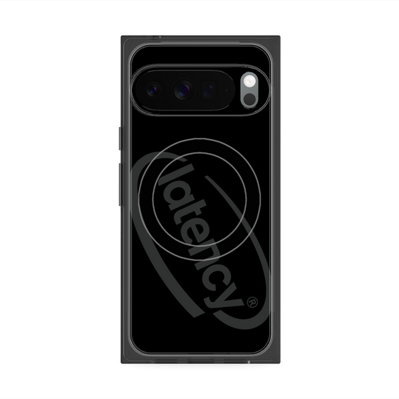 プレミアムスクエアケース with Pixelsnap［ LATENCY - Circle logo - Black ］