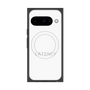 プレミアムスクエアケース with Pixelsnap［ LATENCY - Logotype - White ］