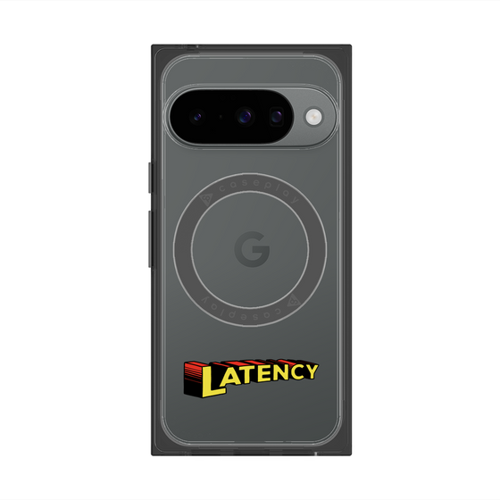 プレミアムスクエアケース with Pixelsnap［ LATENCY - Rock logo ］