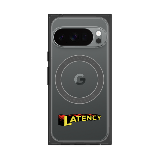 プレミアムスクエアケース with Pixelsnap［ LATENCY - Rock logo ］