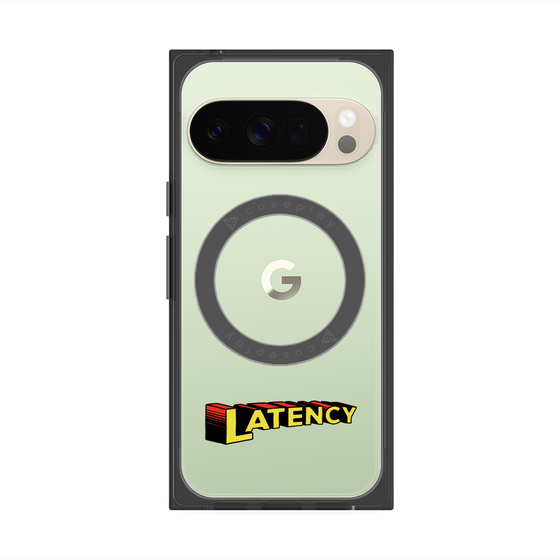 プレミアムスクエアケース with Pixelsnap［ LATENCY - Rock logo ］