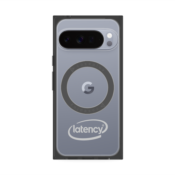 プレミアムスクエアケース with Pixelsnap［ LATENCY - Circle logo - Gray ］