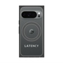 プレミアムスクエアケース with Pixelsnap［ LATENCY - Logotype - Gray ］