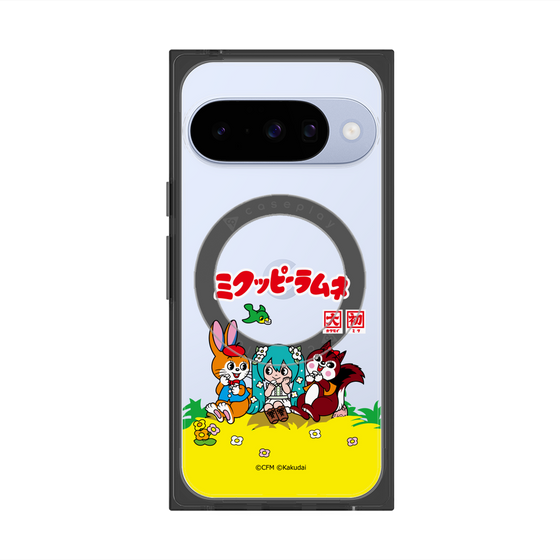 プレミアムスクエアケース with Pixelsnap［ 初音ミク×クッピーラムネ - パッケージ - クリア ］