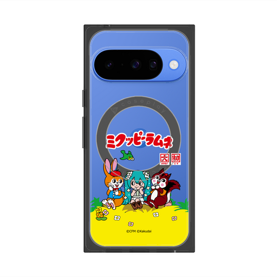 プレミアムスクエアケース with Pixelsnap［ 初音ミク×クッピーラムネ - パッケージ - クリア ］
