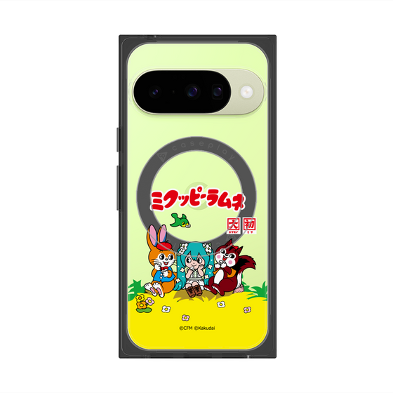 プレミアムスクエアケース with Pixelsnap［ 初音ミク×クッピーラムネ - パッケージ - クリア ］
