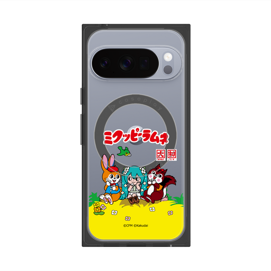 プレミアムスクエアケース with Pixelsnap［ 初音ミク×クッピーラムネ - パッケージ - クリア ］