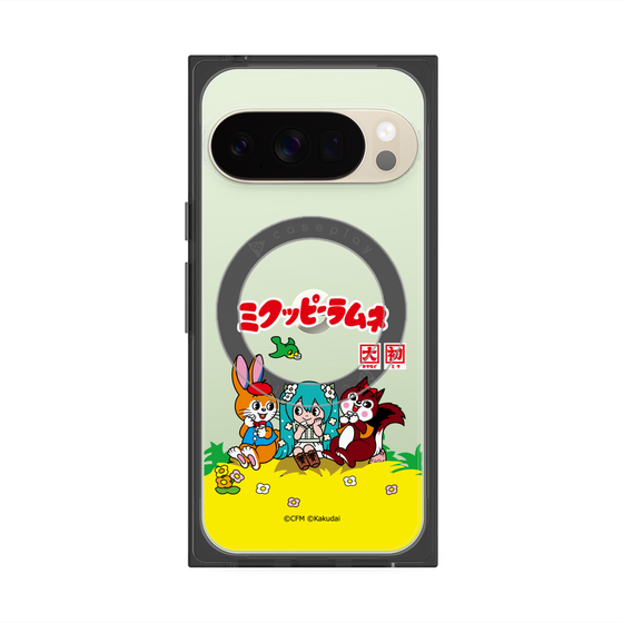 プレミアムスクエアケース with Pixelsnap［ 初音ミク×クッピーラムネ - パッケージ - クリア ］