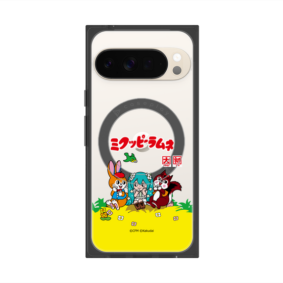 プレミアムスクエアケース with Pixelsnap［ 初音ミク×クッピーラムネ - パッケージ - クリア ］