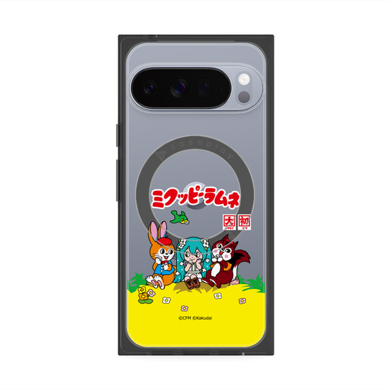プレミアムスクエアケース with Pixelsnap［ 初音ミク×クッピーラムネ - パッケージ - クリア ］