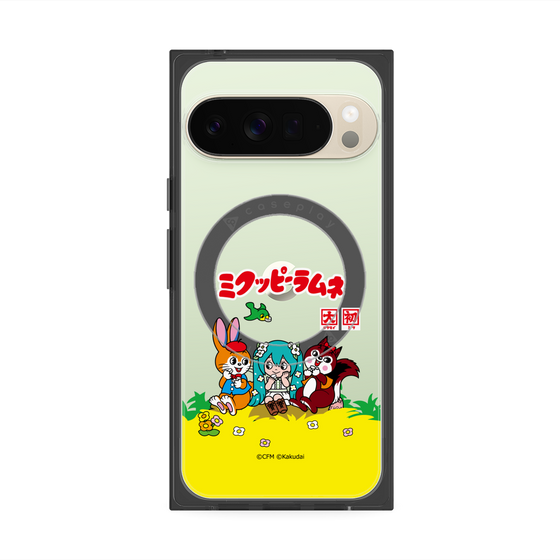 プレミアムスクエアケース with Pixelsnap［ 初音ミク×クッピーラムネ - パッケージ - クリア ］